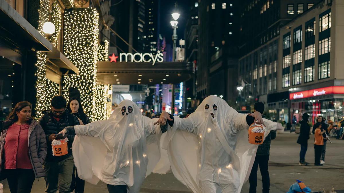 Participantes del Village Halloween Parade de Nueva York