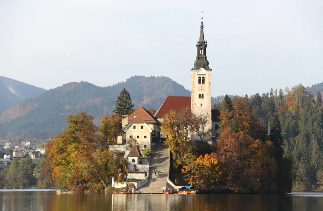 Iglesia del Lago Bled en Eslovenia