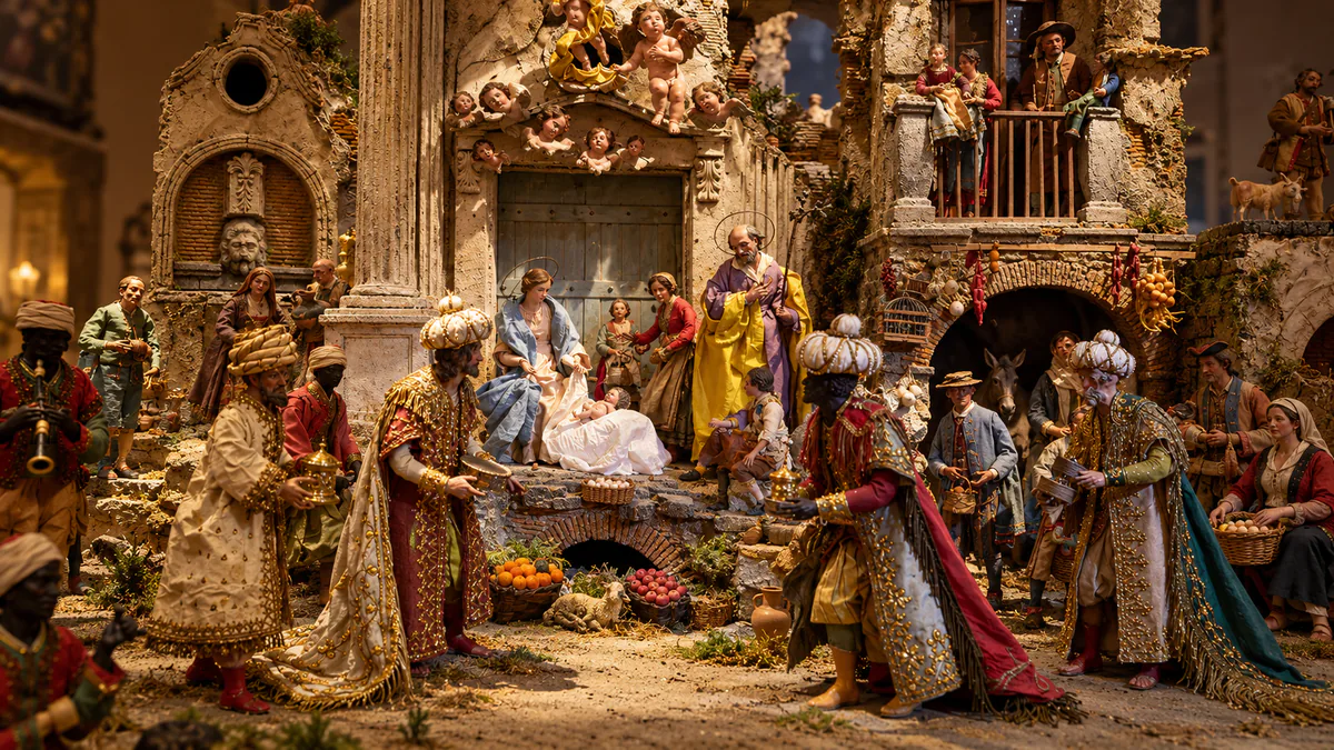 Recreación del Belén Napolitano del Museo Carmen Thyssen Málaga