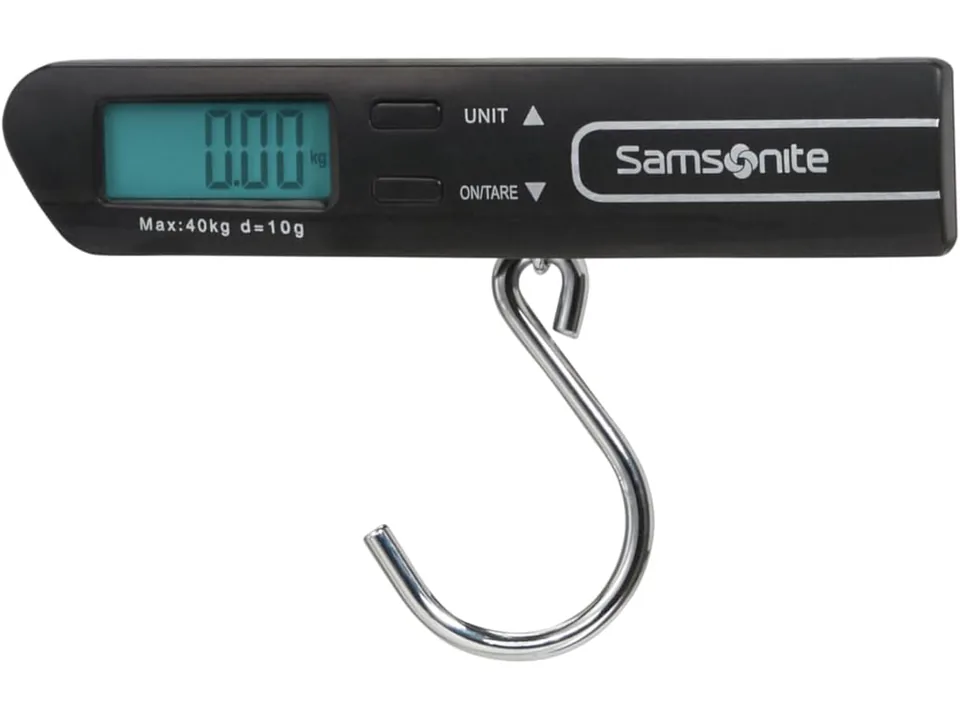 Báscula para maletas Samsonite TA Revolution con pantalla y gancho metálico