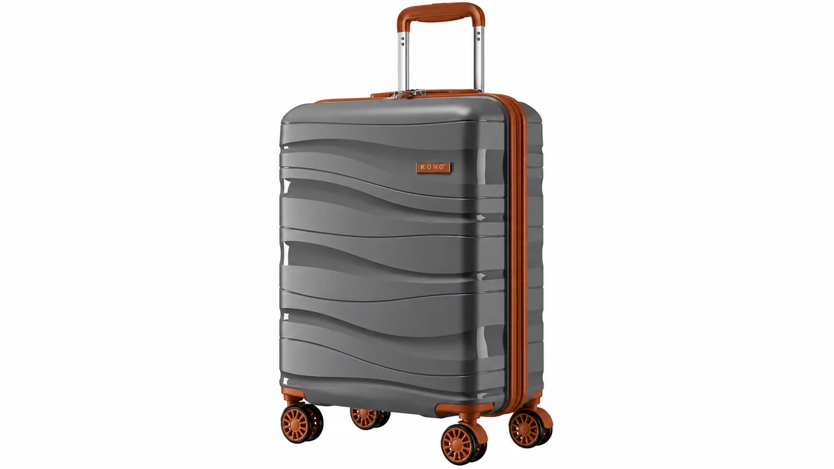 Maleta rígida Kono K2094L gris