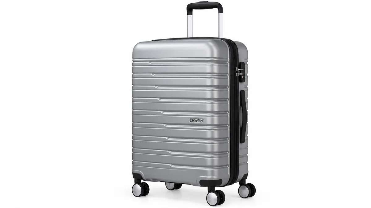 Maleta rígida American Tourister Flashline M Sky Silver