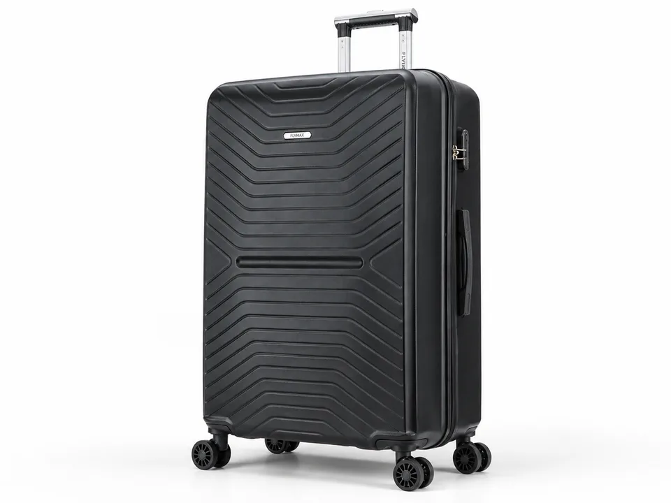 Maleta de cabina FLYMAX negra de 55 × 40 × 20 cm