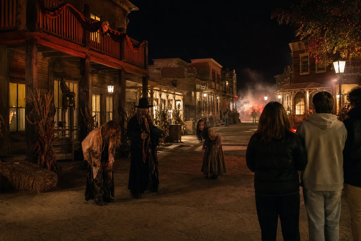 Artistas de terror sorprenden a los visitantes durante Halloween Scary Nights en Parque Warner