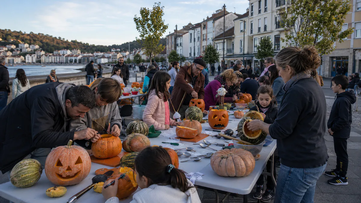 Taller de calabazas y melones inspirado en el Samaín de Cedeira