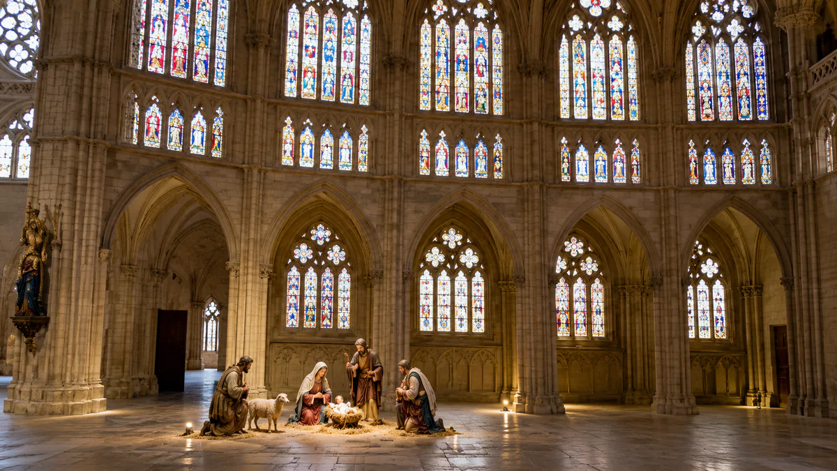 Recreación del belén monumental de la Sala de Las Francesas
