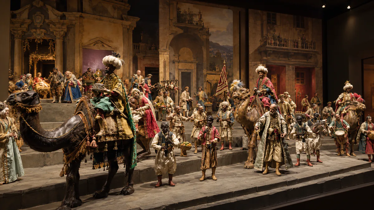 Recreación del Belén Napolitano del Museo Nacional de Escultura